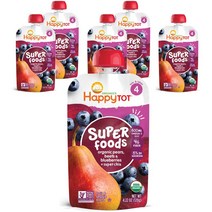 해피토트 슈퍼푸드 어린이 스무디 120g, 블루베리+배+비트, 6개