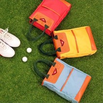 여성 골퍼 통풍 캐주얼느낌 골프화가방 신발가방 보조가방 보조수납 라운딩, 옐로우