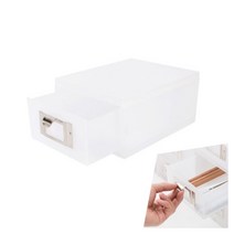 뉴리웹 수납박스 미니 1단 조립형박스 소품정리함 반투명서랍