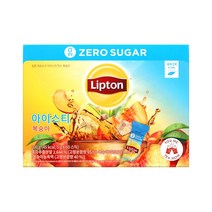 립톤 제로슈가 아이스티 믹스 복숭아 300g 60개입, 5g, 2개
