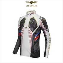 아티누스 고밀도 냉감 승화티 화이트 낚시복 낚시의류 AT-599W