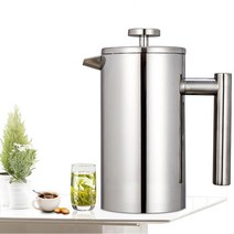 윌밍로 스테인리스커피머신 프렌치커피포트 커피티메이커, 1000ml