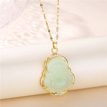 불교 목걸이 염주 묵주 2022 new lucky maitreya buddha 펜던트 no fade 스테인레스 스틸 여성용 girl safe guard neck chain 여성