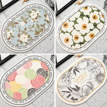 [사은품증정] 최신 업그레이드 라운드 규조토 발매트 화장실 빨아쓰는 욕실매트 SPI 304, 타원 프리워리