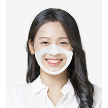 [KC인증10매/1매선택] MB필터/써멀본드안감 입이보이는 립뷰투명마스크 숨쉬기편하고 김서림없는항균필름, 마름모디자인 1매