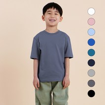 더팀 남여공용 주니어 20수 무지 반팔 티셔츠 (9컬러)