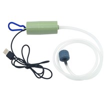 수족관 산소공기펌프 어항 USB 에어펌프 기포 발생기 무소음 기포기 기압축기 휴대용 미니 소형산소기 아쿠아리움 악세사리 5v 1W, Green