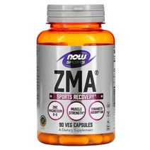 NOW Foods Sports ZMA 운동 후 회복 베지 캡슐 90정, 3병, 90개입