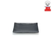 매트블랙 무광 사각접시 업소용 멜라민접시 12호W6D4CAD, 상세페이지 참조