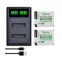 Tectra 2X 니콘 쿨픽스용 대용량 ENEL12 교체용 배터리 및 LED 듀얼 충전기