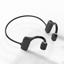 골전도 무선 Bluetooth 이어폰 노이즈캔슬링헤드폰 블루투스5.2/소리 누설 방지/방수사양/오래감/통신거리10M/Hifi고음질/경량 설계/자동 페어링, 블랙*2