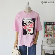 플랜비 팝아트 프린팅 반팔 티셔츠 P2303TS033A