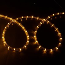 탄탄 LED 원형 논네온 줄조명 로프라이트 (2M 10M 50M 단위판매), 황색