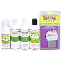 Complete Family Lice Treatment Kit - Nit Removal Comb Foam Mousse Dimethicone Oil Shampoo Essent, 1