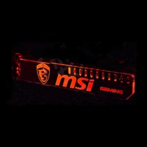 초소형PC msi 게임용 녹색 확장 버전 led 빛나는 컴퓨터 메인 박스 그의 수냉식 그래픽 카드 지원 프레임 디스플레이 카드 58, 빨간색
