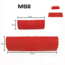 로라대 도배용롤러 페인트롤러대 로러 페인트롤러 페인트롤러봉 무늬로라 도배로라 도배롤러 시멘트 2pcs 고무 모조 나뭇결 페인트 브러시 패턴 질감 롤러 세트 그림 러너 벽 14, b
