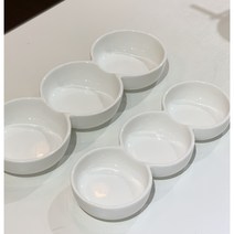 나눔 반찬 화이트 도자기 어린이 3칸 3절 3구 나눔접시 2종 중 택1, 대, 1개