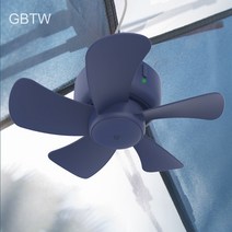 소형 실링팬 USB 충전식 전동 팬 침실위 원룸 천장, USB 천장 선풍기 -Deep Sea Blue