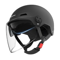 korea오토바이 헬멧 추천 남녀 사계절 킥보드 머리보호 2종소형 바이크 원동기, 핑크 양 이중실드