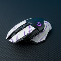 Topsky 마우스 스티커 Btl 땀 흡수 스티커 Logitech G502 영웅 Se 펑크 마우스 미끄럼 방지 스티커 유선 무선, 라이트 퍼플, 하나