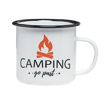 Enamel Camping Mug Couple Set Print Creative Coffee Tea Water Cups For Traveling Camping Backpacking, 01 WHITE