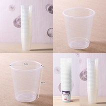 마트498 다회용 투명 자판기컵 190ML 25P 리유저블컵제작 캠핑용 커피컵 파티용컵 야외용 등산용