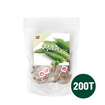 국산 작두콩차 티백 100 T 무첨가 삼각티백 볶은작두콩차 작두콩차물 고함량 플라보노이드 사포닌 식이섬유 칼슘 섬유질 비타민 A C 효능 환절기 건강차 추천 대용량, brainbee 2pack