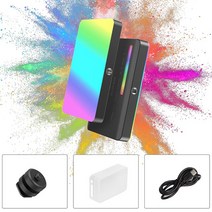 사진 조명 키트 스튜디오 촬영 라이트 램프 vijim vl196vl120 rgb led 비디오 2500 9000k 디 밍이 가능한 12w 필 디퓨저 3000mah 카메라, 협력사, VL120RGB 블랙