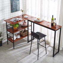 아일랜드 식탁 홈바 테이블 주방 조리대 수납장, 기본형(지지대O), 화이트