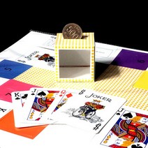 마술도구 과학마술 동전이 사라지는 저금통 초보자 체험용 미스터리 코인 뱅크-DIY, 마술저금통, 1개