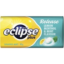 이클립스 Eclipse 플러스 레몬 멘톨 앤 민트 슈가 프리 민트 틴 캔디 호주직구 40g 25팩 총 1kg