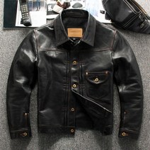 가죽 점퍼 일본 복고풍 레트로 스피디 알파인스타 할리데이비슨 슈트 코미네 메쉬 레빗 아라이 빈티지 다이네즈 바이크 바람막이 재킷, 블랙 탑 레이어말가죽