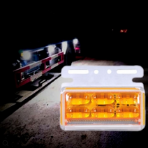 측면 보조등 화물차 트럭 탑차 트렉터 차폭등 덤프트럭 추레라 24V 37LED 옐로우