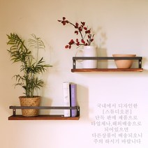 벽걸이 벽선반 원목 무지주 액자 선반 나무 벽, 스테이블 벽선반