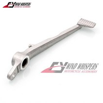 견고한 오토바이 브레이크 시프트 페달 풋 기어 레버 가와사 닌자 ZX-6R ZX636 2005-2011 ZX-10R, 02 Brake Foot Silver