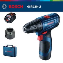 보쉬 GSR120-LI 무선 충전 전동드릴 전동드라이버 베어툴 12V 2.0AH 배터리1개 GSR 120-LI (1B)
