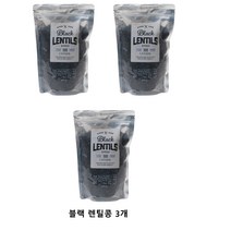 블랙 렌틸콩 3개 건강한 우리가정 식단 정직한 농산물 블랙의 건강함을 위해서~, 1개