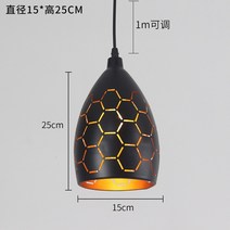 현대 LED 펜던트 라이트 철 중공 금속 케이지 램프 거실 레스토랑 숍 바 정착물 장식, 02 B_01 차가운 흰색