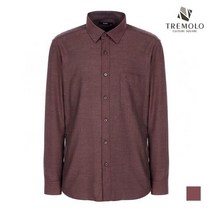 [브루노바피(남성)] [TREMOLO] 원포켓 헤링본 이지 케어 셔츠_TRBNLVZ8156