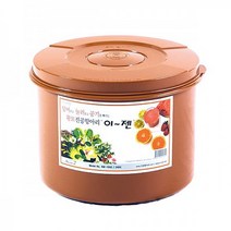 이젠 누름독 황토 진공항아리 누름통 원형 밀폐용기 김치통 5L-45L, 4.원형5리터