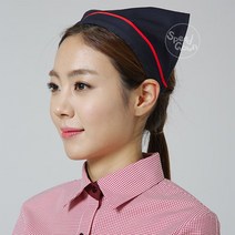 HA4340 곤적줄머리띠스카프-머리띠포함/조리모자/위생모자/위생모/조리모/셰프모자/셰프모/셰프두건/조리두건/헬로모자/식당/조리사복/조리복