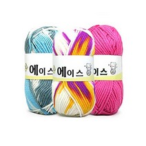 동방 울에이스 뜨개실 털실 4P, 484검정