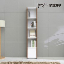 [장인가구] 프린스 400 5단 수납형 책장, 색상:화이트