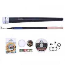 Maxcatch 13FT Tenkara 나노 일본 탄소 섬유 플라이 낚싯대 6:4/7:3 액션 8/9 세그먼트, 콤보 2, 13피트(390cm)