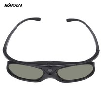 [pdi입체안경] KKmoon 프로젝터 3D 입체 안경 DLP 프로젝터 전용 충전식 3D 안경, 블랙
