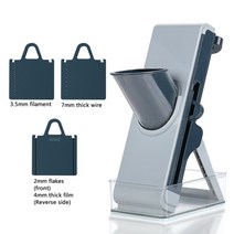 고기써는기계 전기 냉동 육 햄 얇게써는 칼 채칼 육절기 슬라이서 수동 야채 커터 슬라이서 주방 롤러 가제트 도구 야채 다지기 라운드 슬라이서 강판 감자 당근 치즈 분쇄기, 푸른