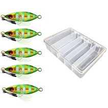 Topline 마이크로 지그 느린 피치 루어 Vertical10g 20g 30g 40g 60g 하드 미끼 쇼어 금속 바다 낚시