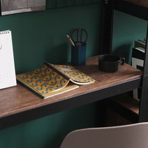 홈던트 거실 서재형 인테리어 TV 철제 책장 부속 - 선반 추가 400x300, 블랙프레임용(내추럴우드)