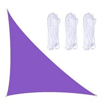 옥상가림막 코스트코 천막 가제보 쉘터 옥상 그늘막 직각 그늘 돛 3 4 5 M 삼각형 태양 그늘 돛 캠핑 여행 야외 시설을위한 삼각형 태양 보호소 그늘 돛 그물, 보라색