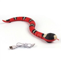고양이 장난감 스마트 감지 대화 형 자동 전자 뱀 USB 충전식 애완 동물 실내 장난감, 1